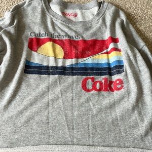 Coca Cola cropped sweat shirt